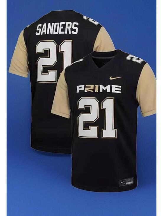 Nike Other - $130 Colorado Buffaloes Deion Sanders #21 Nike Black Prime 2.0 NIL NCAA Jersey S